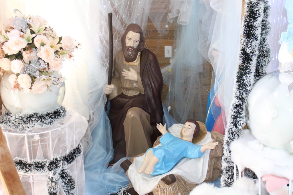 Estrutura sendo montada para programacao de Natal de Morro da Fumaca Foto Thiago Silva 110911