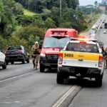 Acidente entre carro e moto é registrado na SC-108, em Cocal do Sul