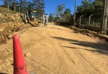 Mais de 1,6 quilômetro de pavimentação avança na Linha Tigre, em Cocal do Sul