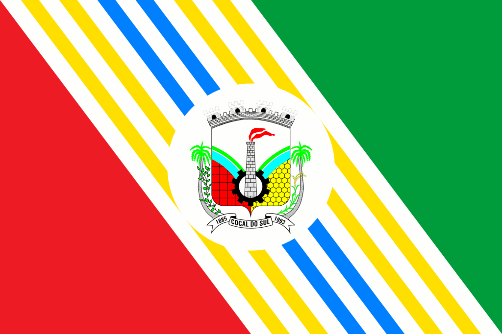 Bandeira do municipio de Cocal do Sul SC