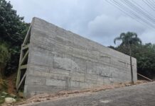 Prefeitura de Urussanga busca viabilizar conclusão do muro de contenção no bairro Das Damas