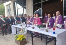Padre Giliard participa de homenagem às vítimas da tragédia de Vajont, na Itália