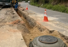 Samae de Urussanga alerta para cuidados ao trafegar pela avenida Marcos Costa, no bairro Da Figueira